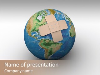 Adhesive Warming World PowerPoint Template