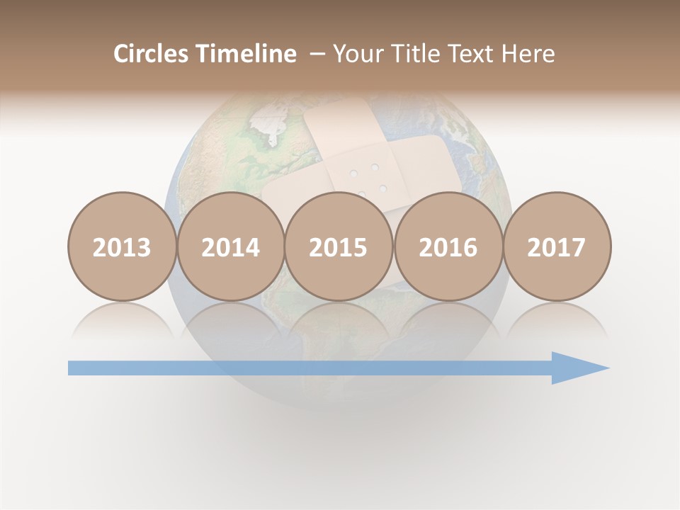 Adhesive Warming World PowerPoint Template