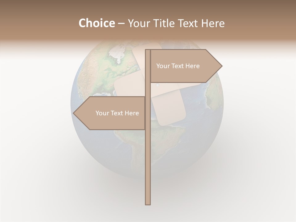 Adhesive Warming World PowerPoint Template