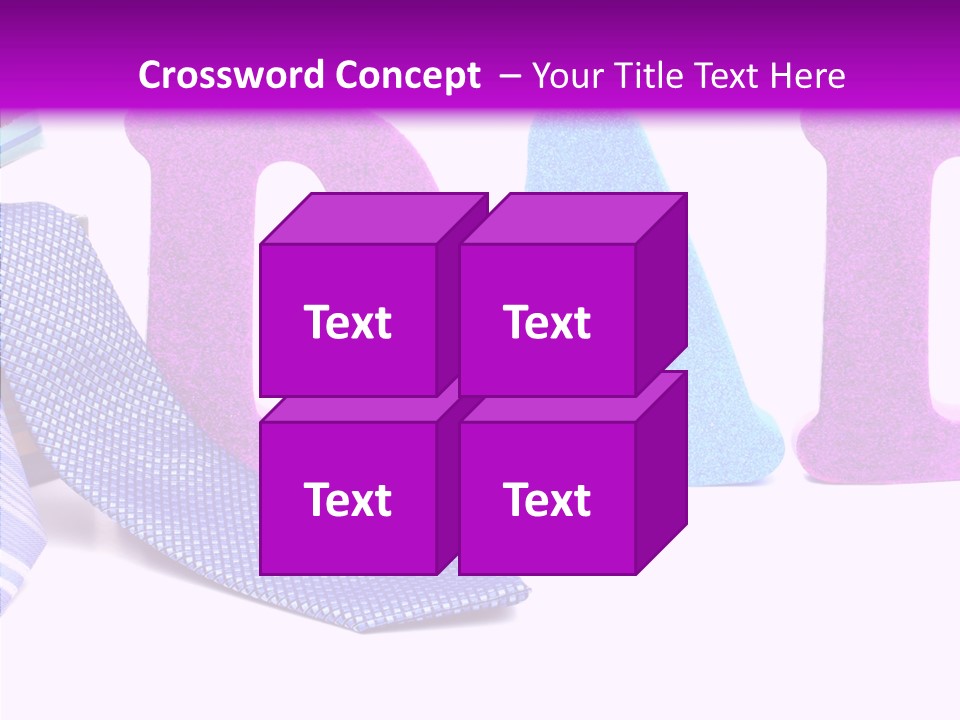 Bright Season Necktie PowerPoint Template