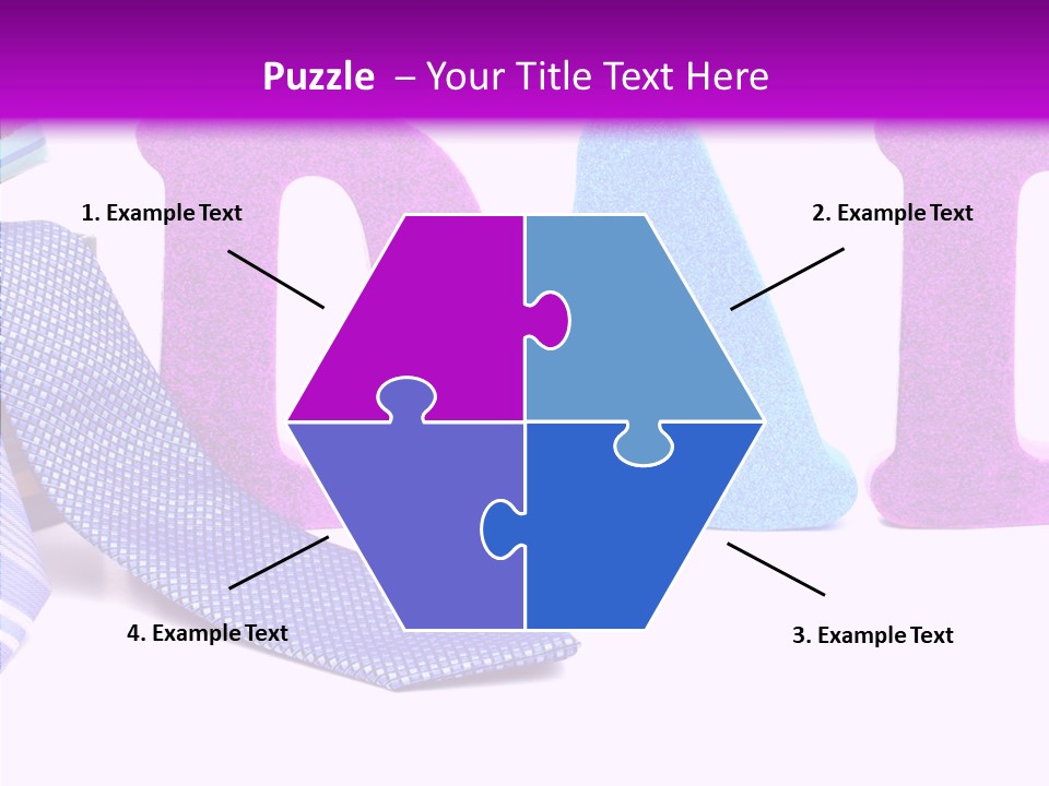 Bright Season Necktie PowerPoint Template