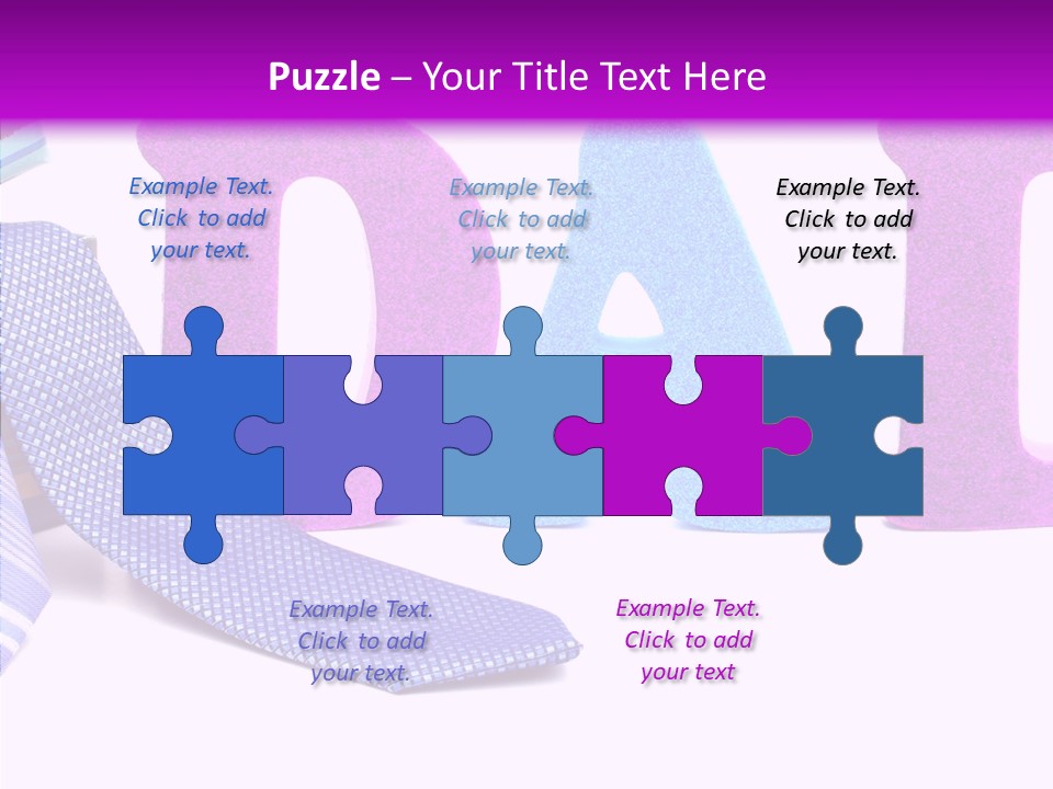 Bright Season Necktie PowerPoint Template