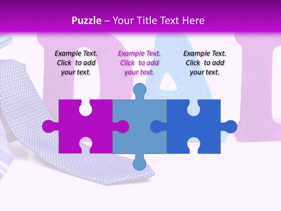 Bright Season Necktie PowerPoint Template