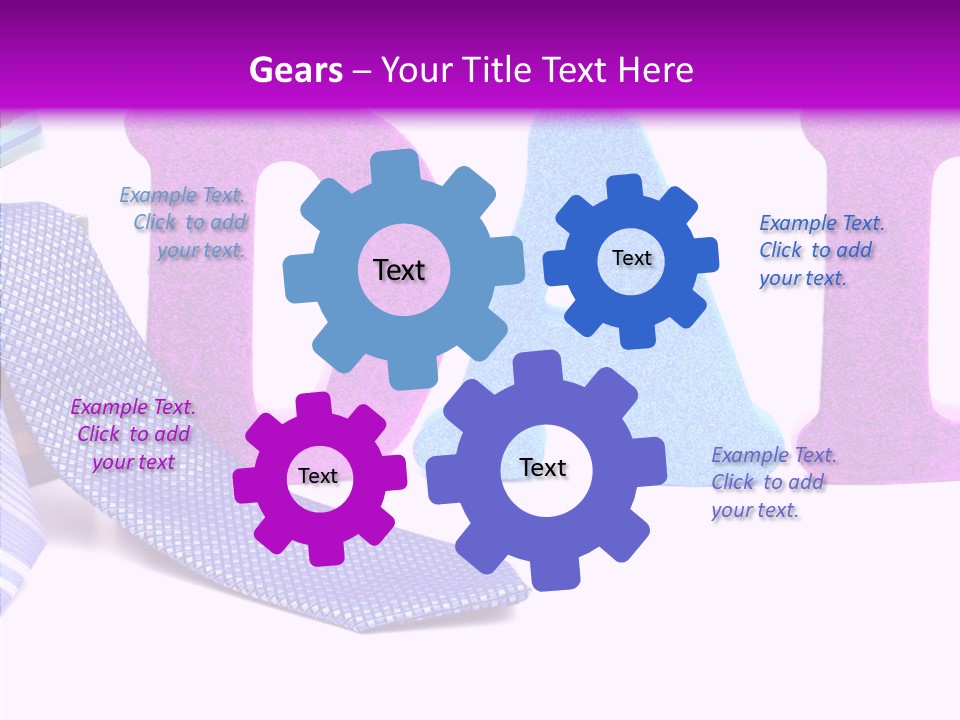 Bright Season Necktie PowerPoint Template