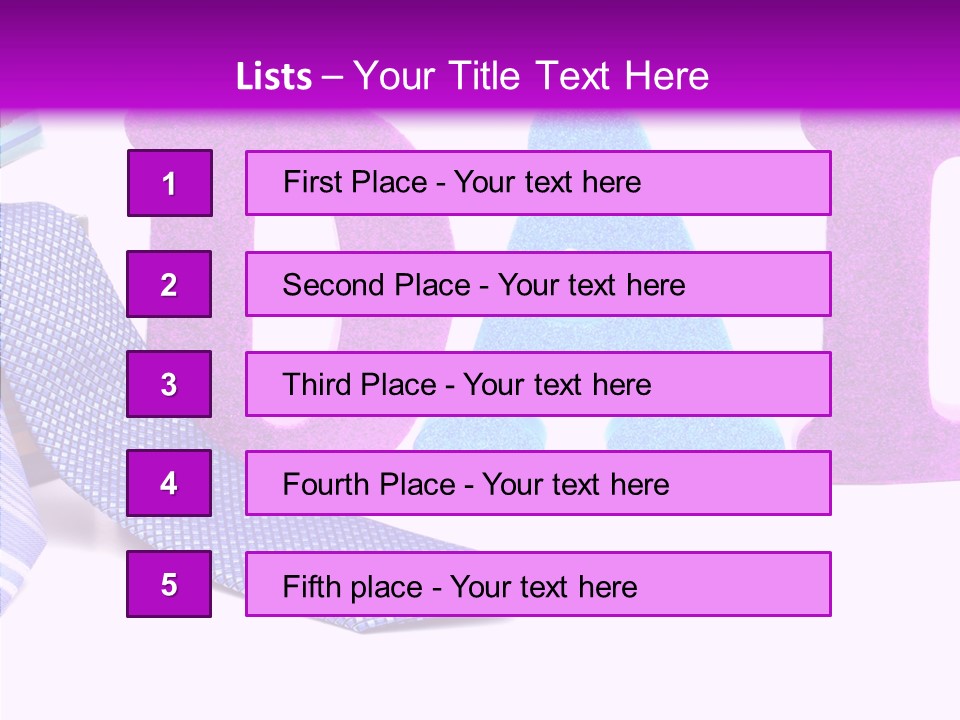 Bright Season Necktie PowerPoint Template