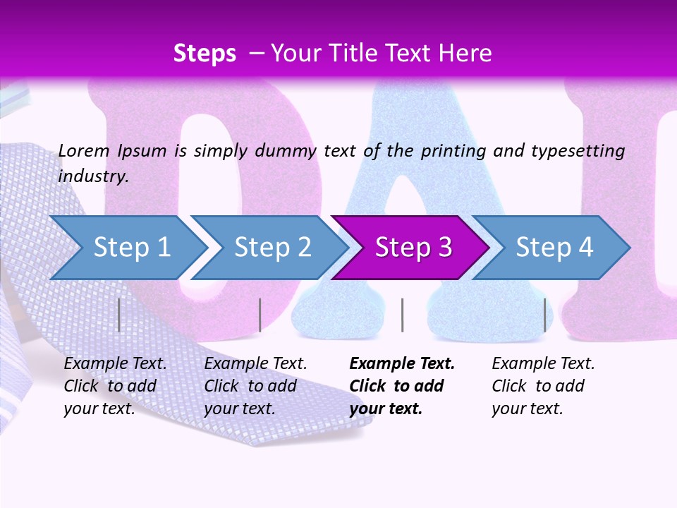 Bright Season Necktie PowerPoint Template