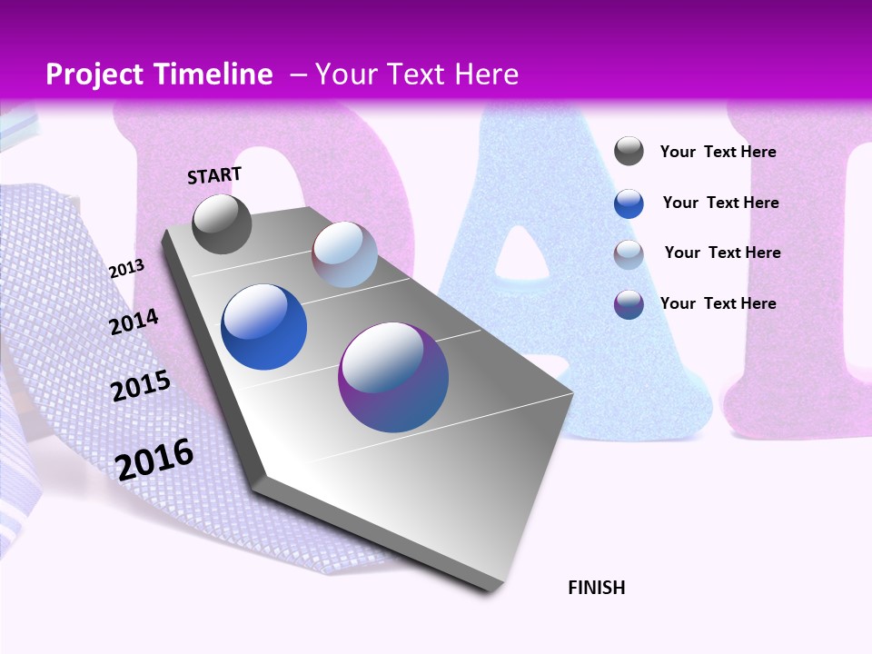 Bright Season Necktie PowerPoint Template