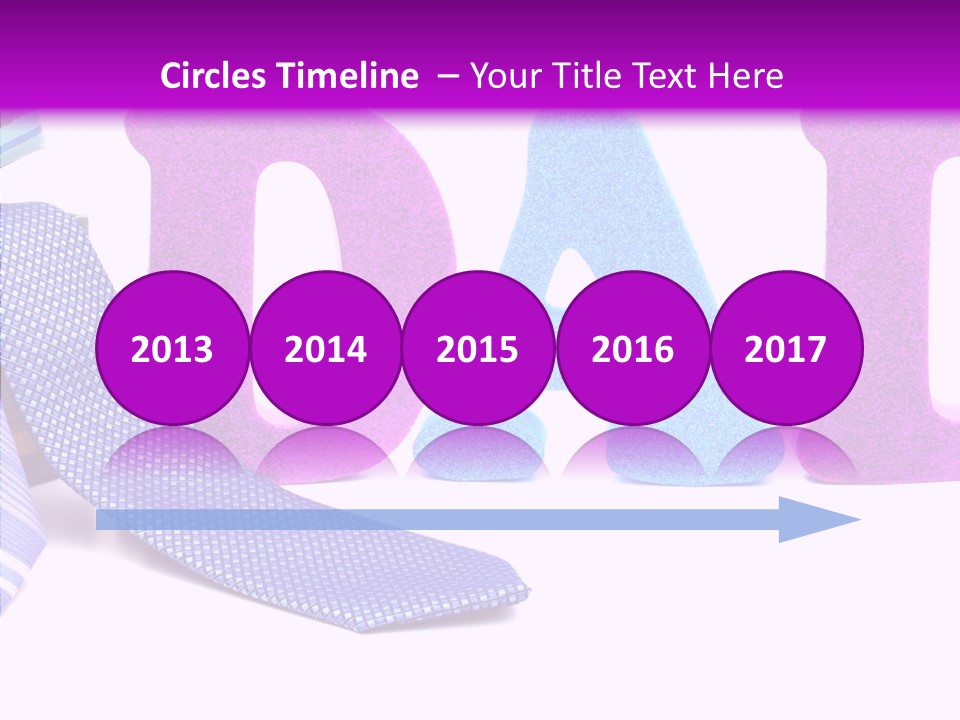 Bright Season Necktie PowerPoint Template