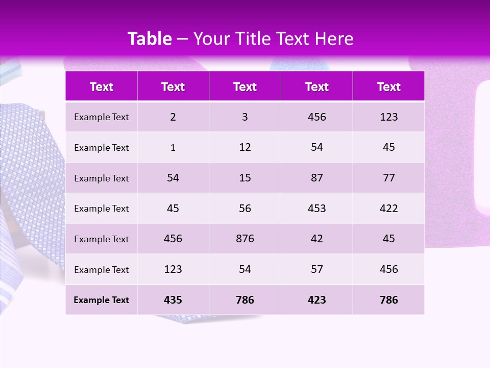 Bright Season Necktie PowerPoint Template