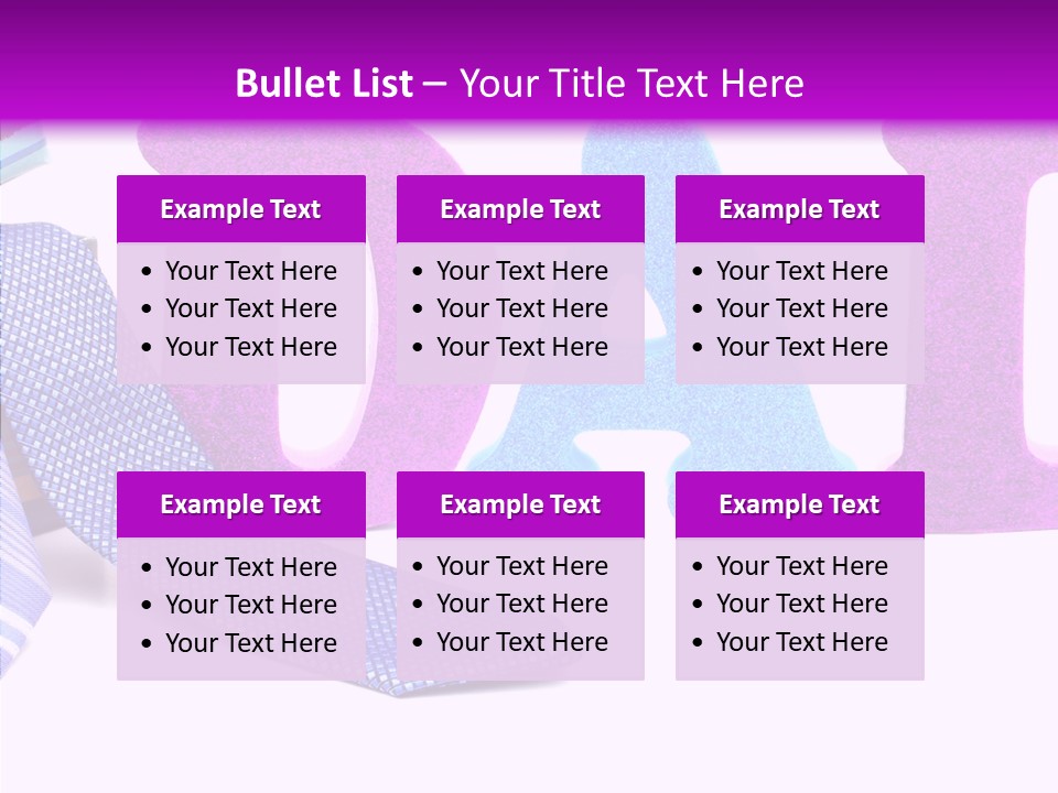 Bright Season Necktie PowerPoint Template