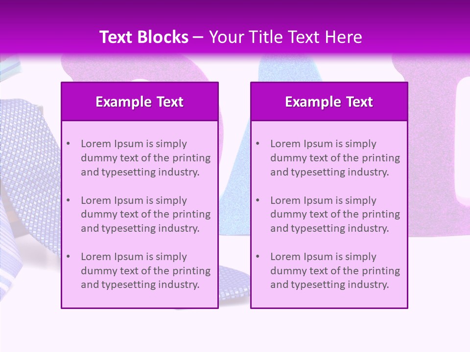 Bright Season Necktie PowerPoint Template