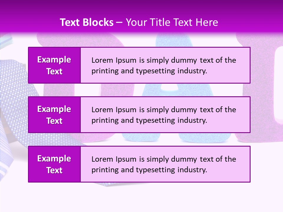 Bright Season Necktie PowerPoint Template