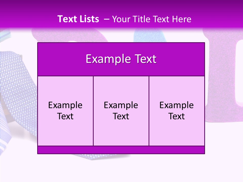 Bright Season Necktie PowerPoint Template