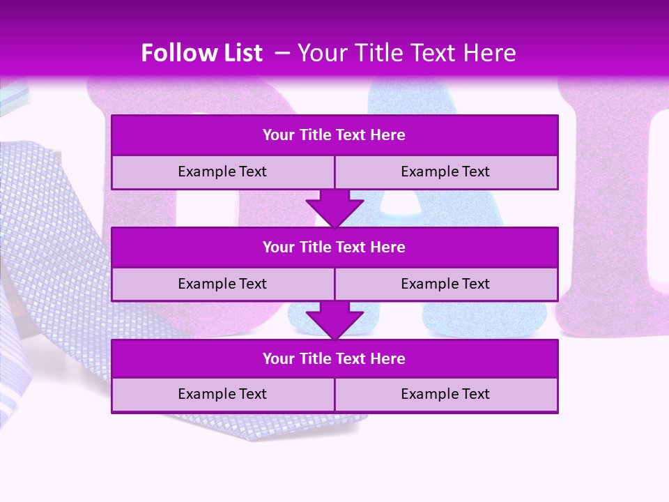 Bright Season Necktie PowerPoint Template