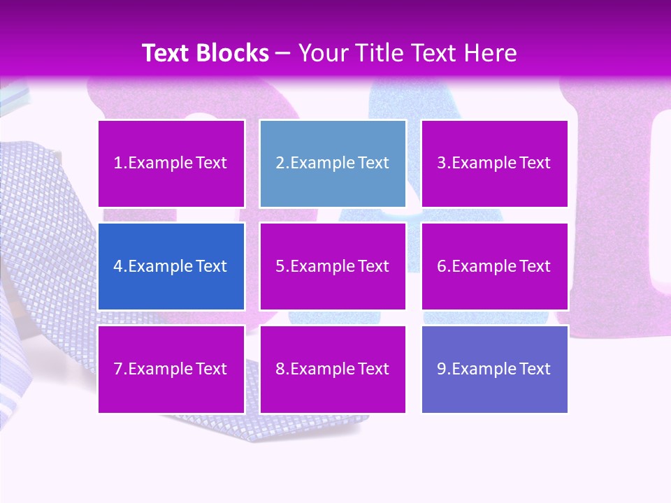 Bright Season Necktie PowerPoint Template