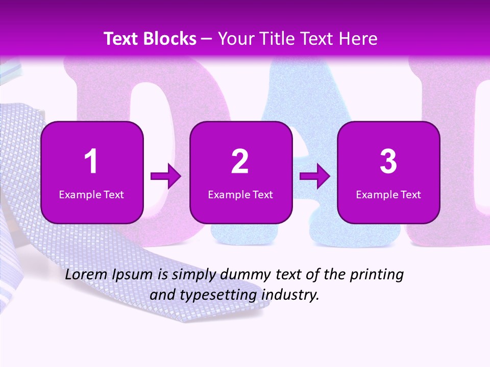 Bright Season Necktie PowerPoint Template
