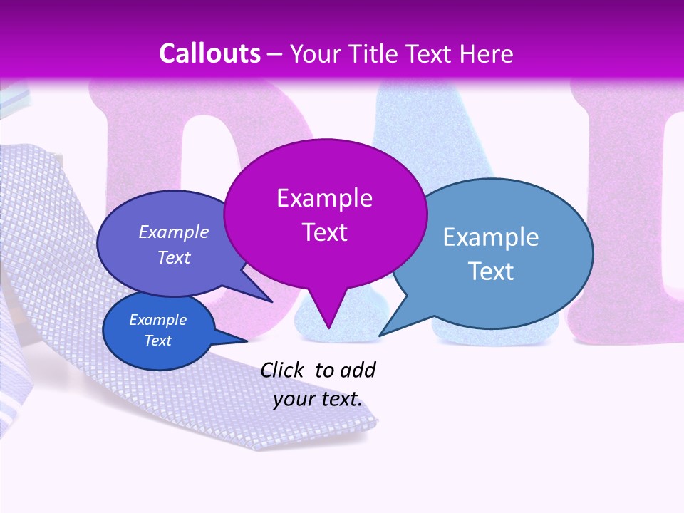 Bright Season Necktie PowerPoint Template