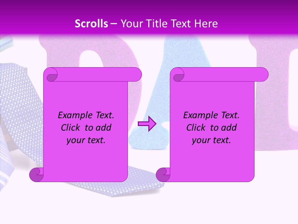 Bright Season Necktie PowerPoint Template