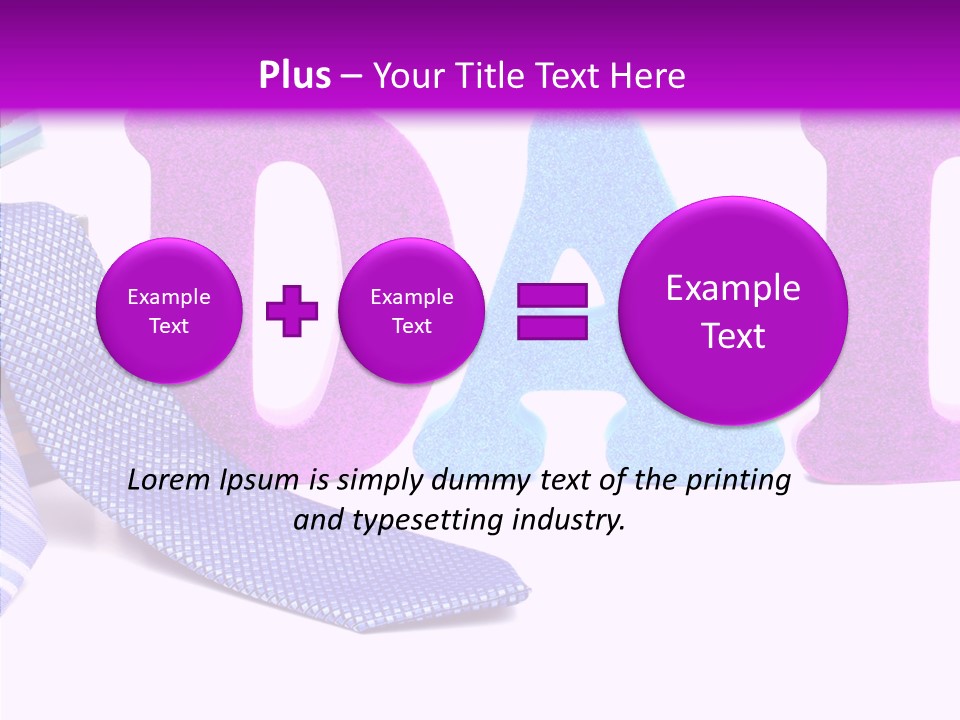 Bright Season Necktie PowerPoint Template