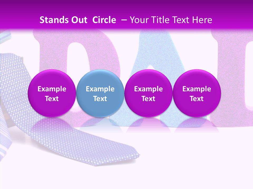 Bright Season Necktie PowerPoint Template