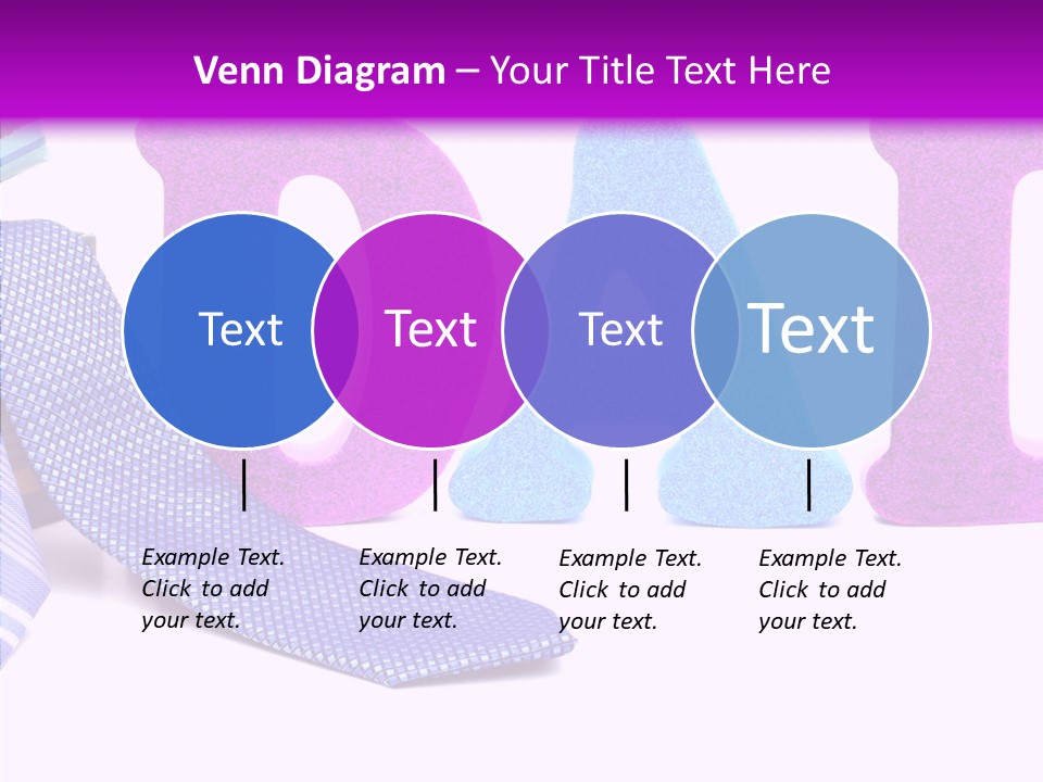Bright Season Necktie PowerPoint Template