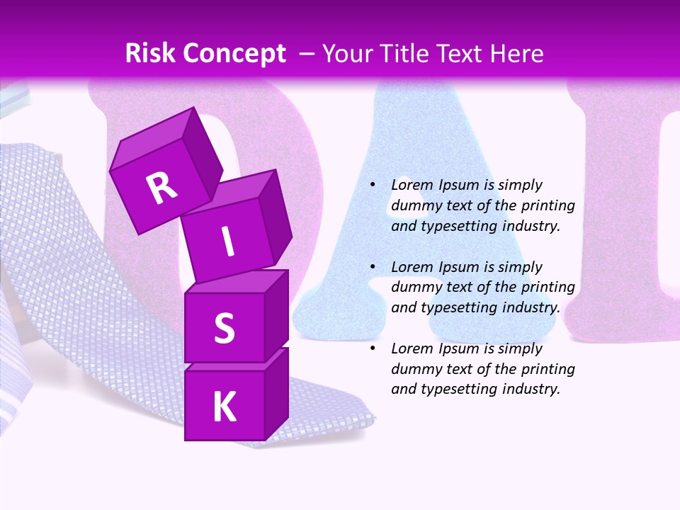 Bright Season Necktie PowerPoint Template