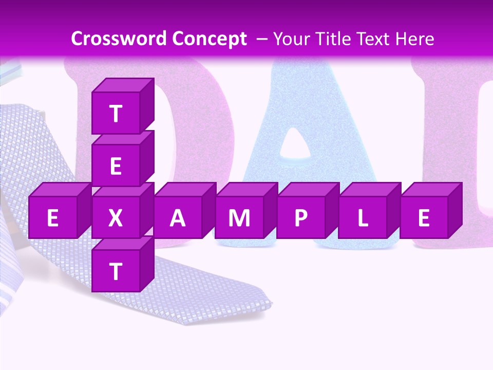 Bright Season Necktie PowerPoint Template