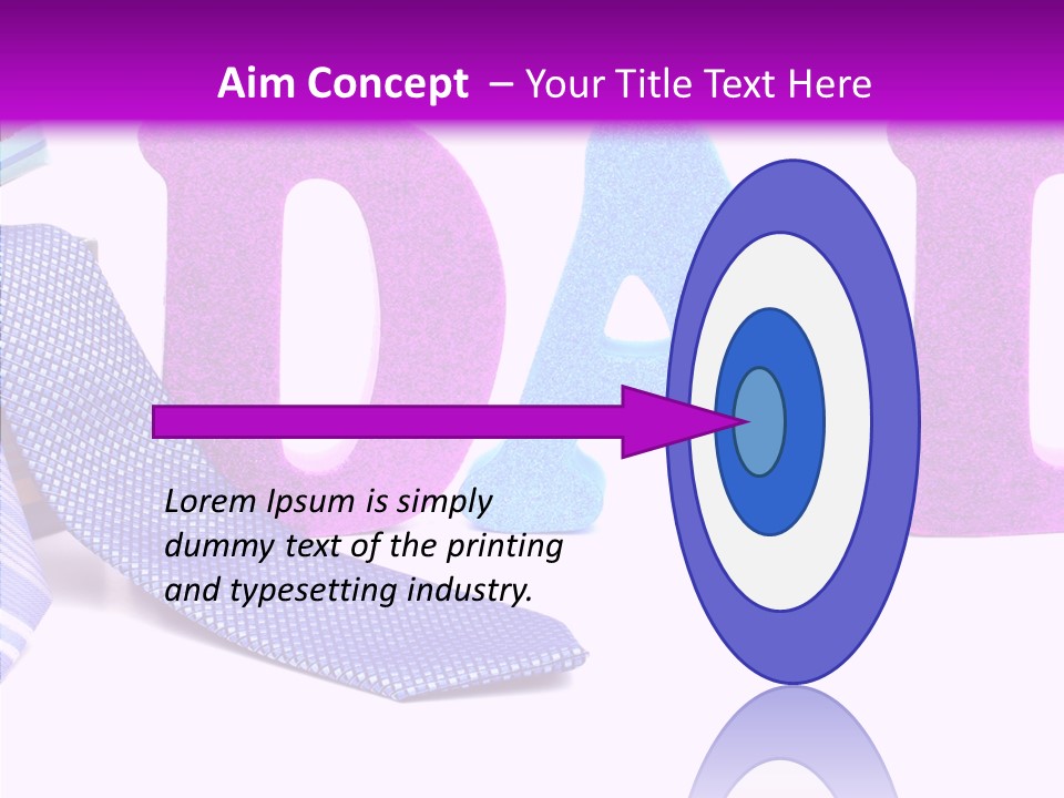 Bright Season Necktie PowerPoint Template