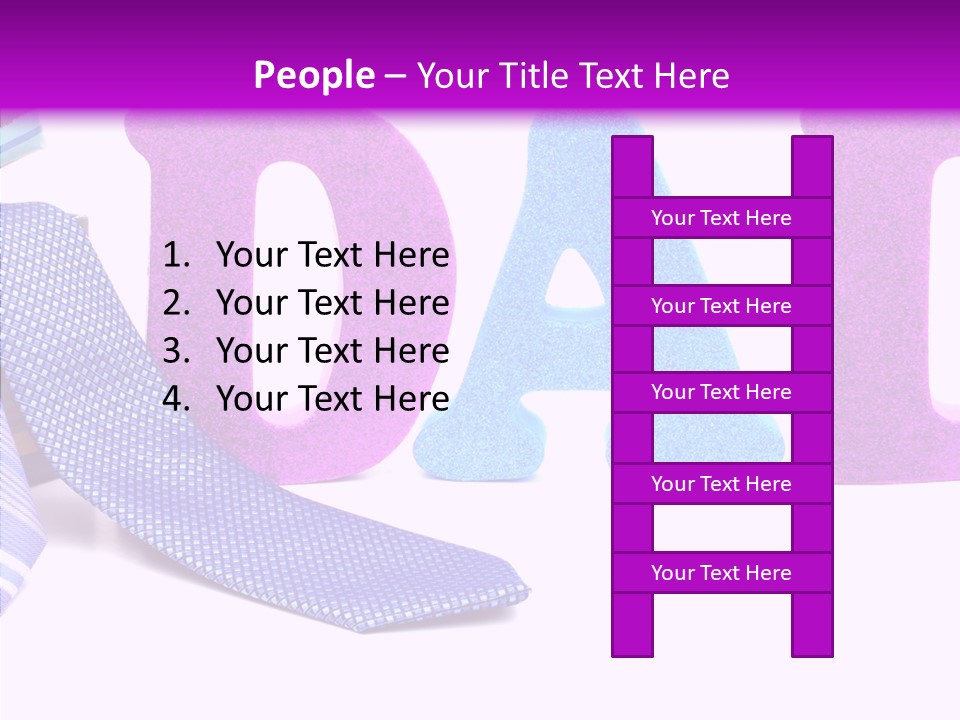 Bright Season Necktie PowerPoint Template