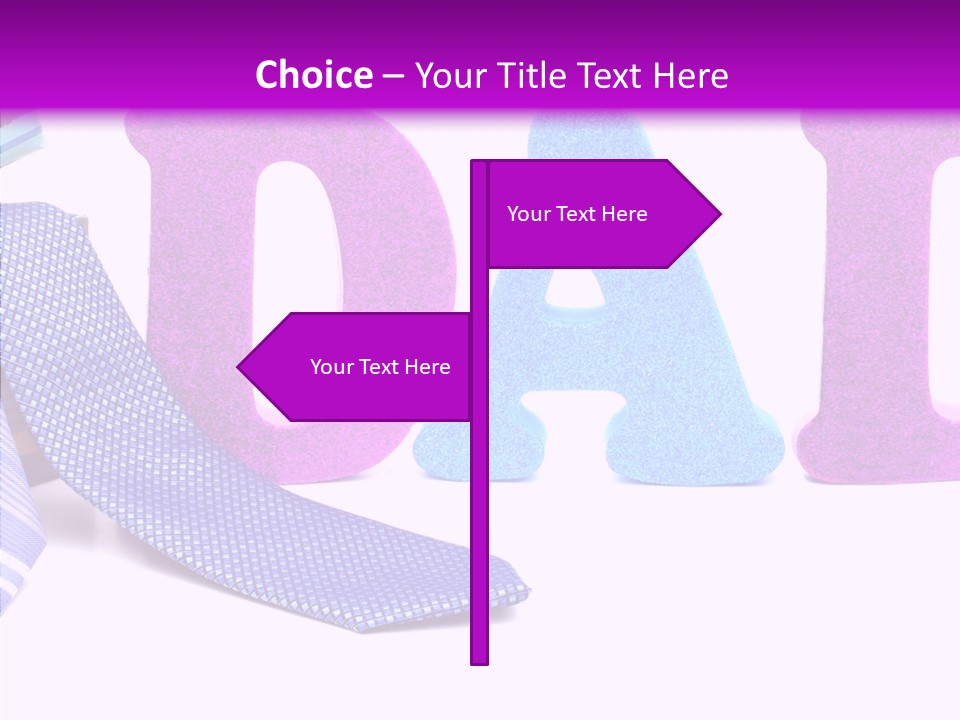 Bright Season Necktie PowerPoint Template