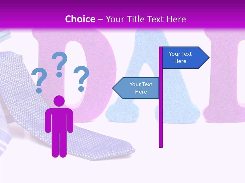 Bright Season Necktie PowerPoint Template