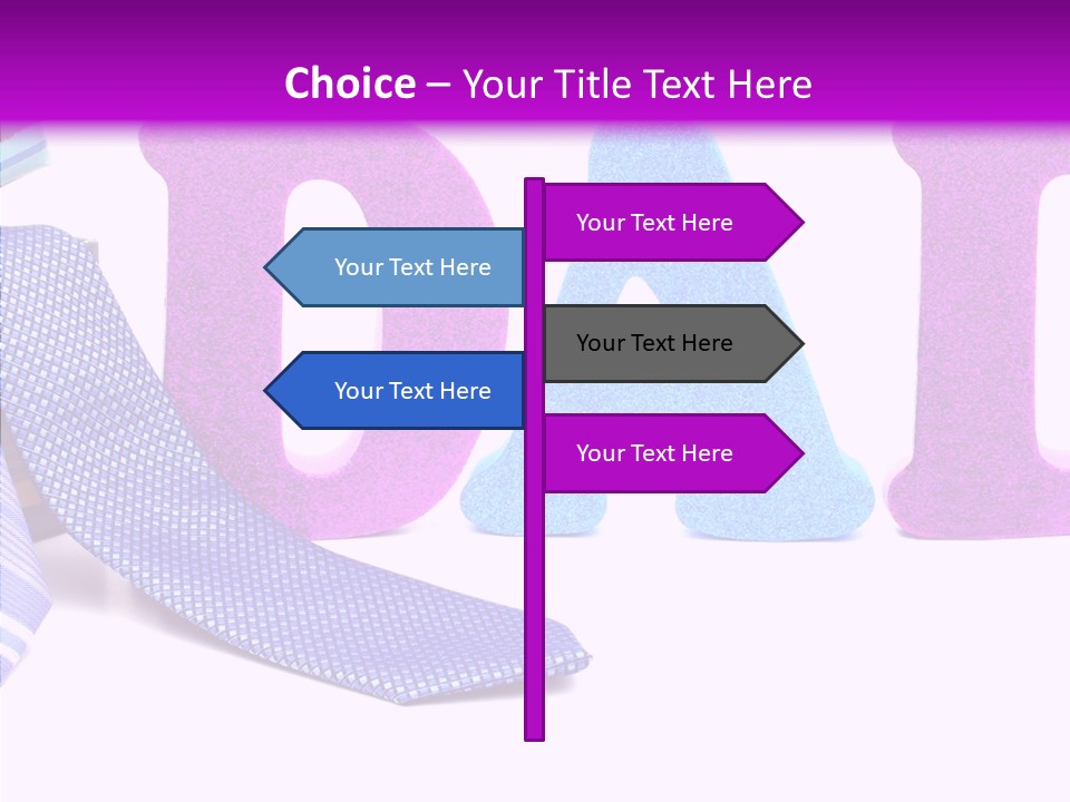 Bright Season Necktie PowerPoint Template