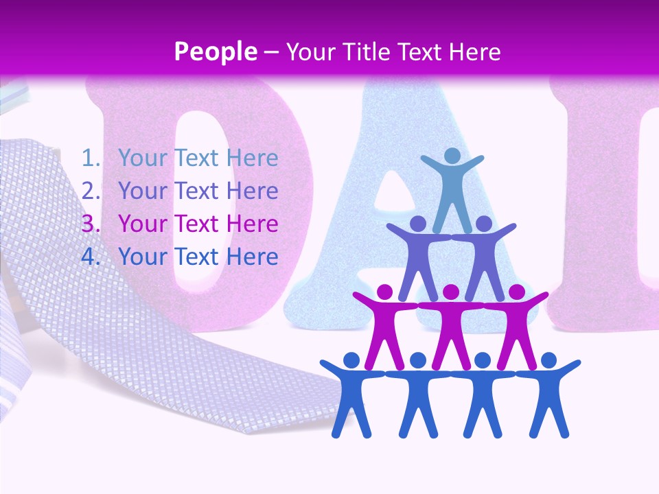 Bright Season Necktie PowerPoint Template