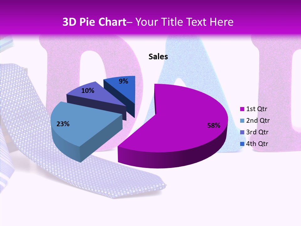Bright Season Necktie PowerPoint Template