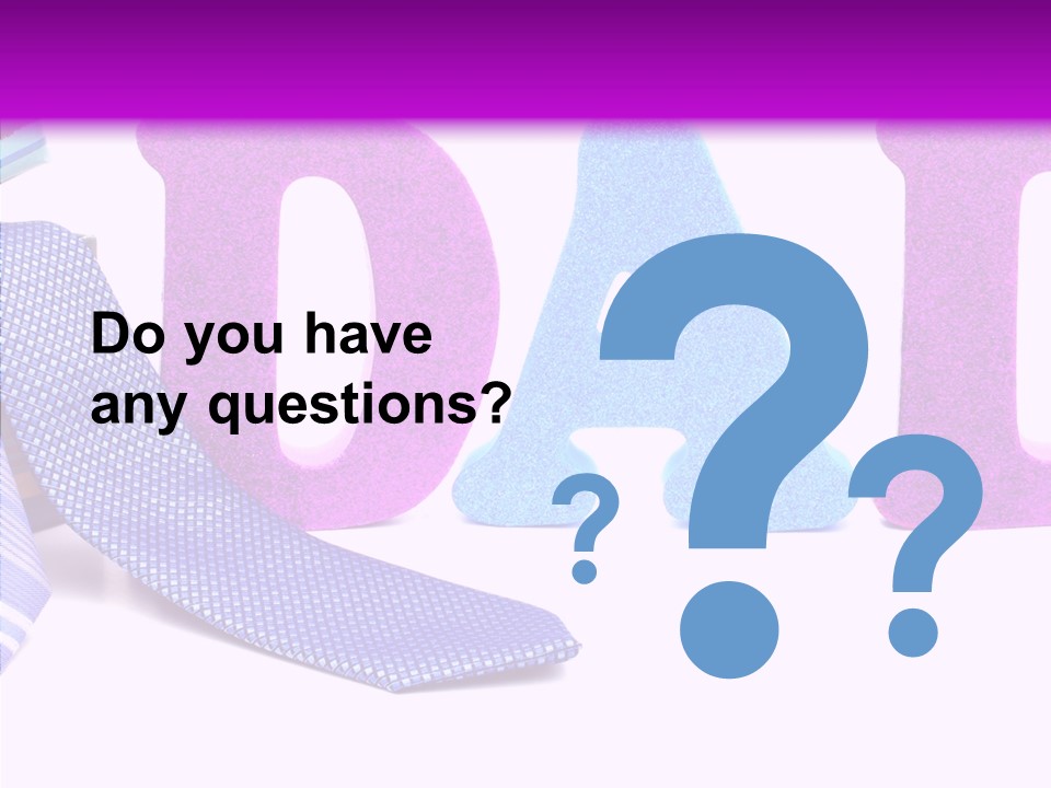 Bright Season Necktie PowerPoint Template