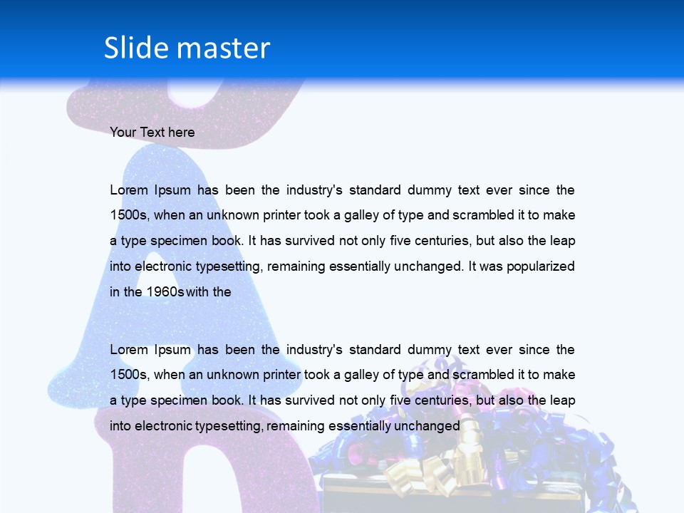 Striped June Masculine PowerPoint Template