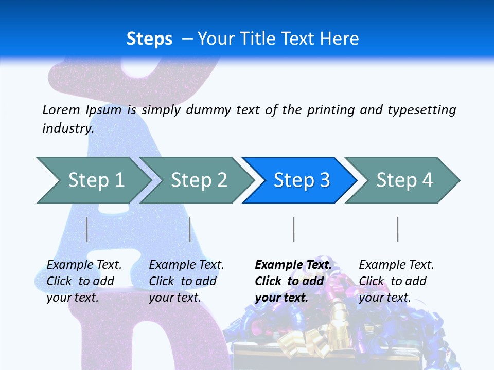 Striped June Masculine PowerPoint Template