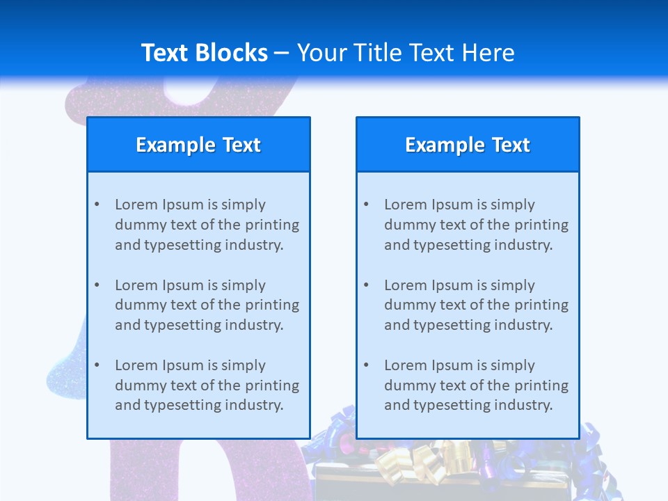 Striped June Masculine PowerPoint Template