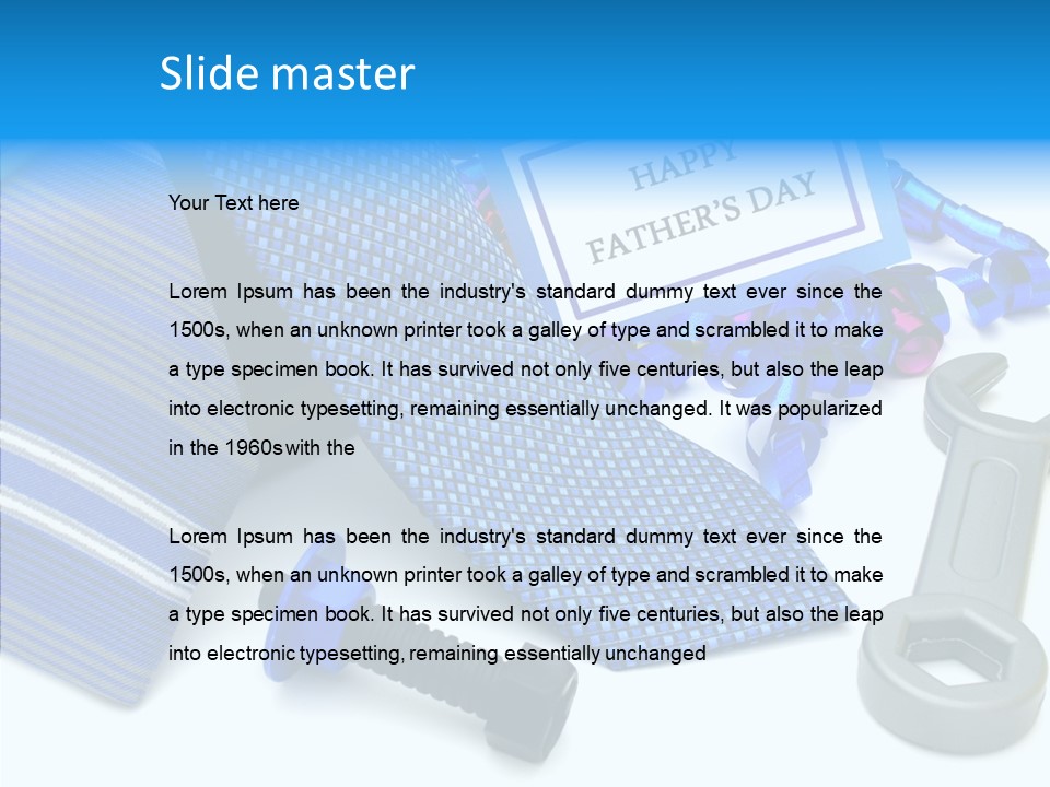 Toy Pattern Tie PowerPoint Template