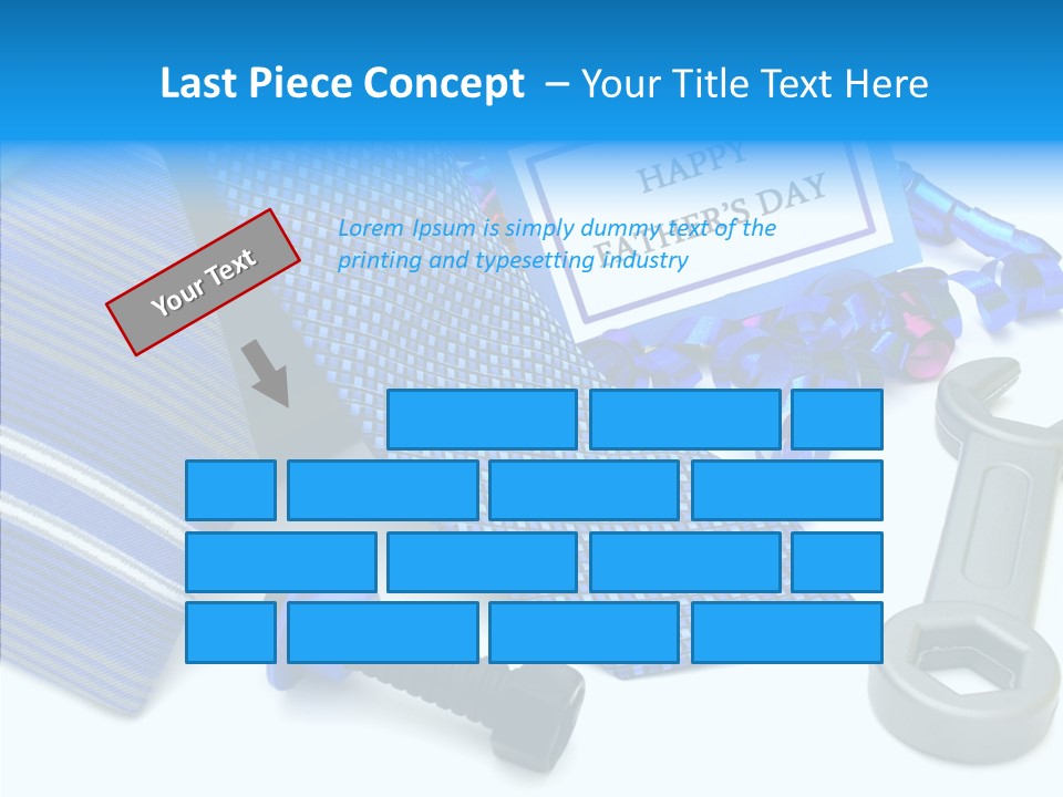 Toy Pattern Tie PowerPoint Template