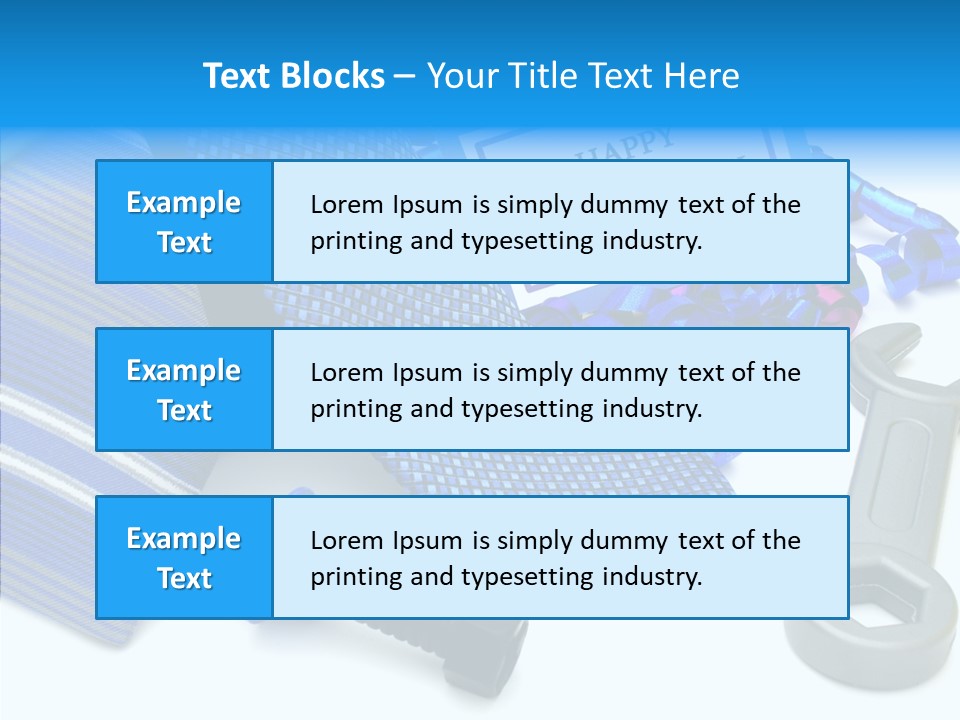 Toy Pattern Tie PowerPoint Template
