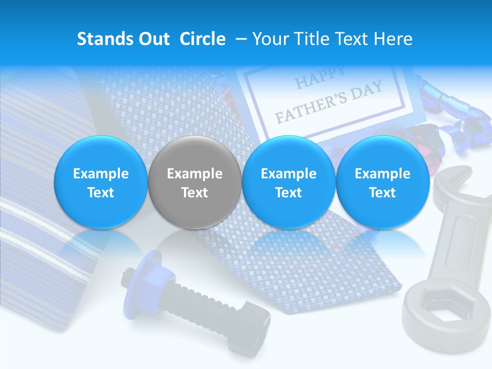 Toy Pattern Tie PowerPoint Template