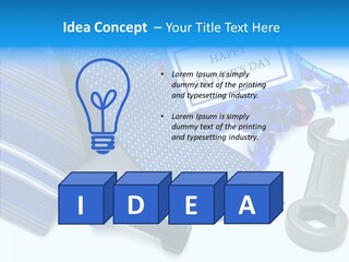 Toy Pattern Tie PowerPoint Template