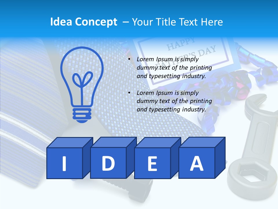 Toy Pattern Tie PowerPoint Template
