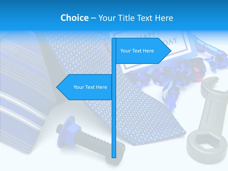 Toy Pattern Tie PowerPoint Template