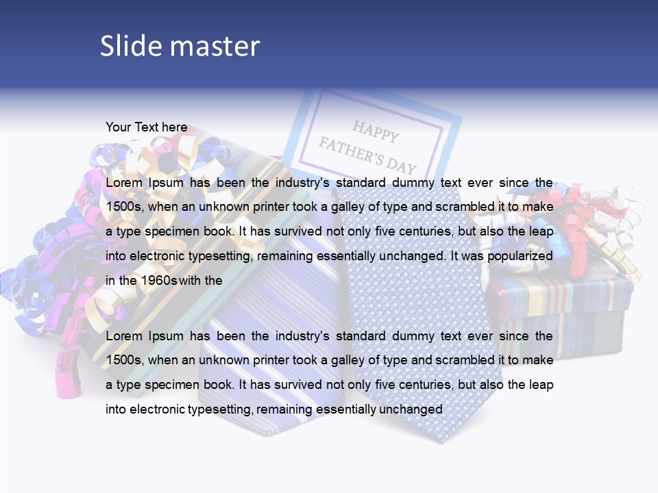 Card Clothing Background PowerPoint Template