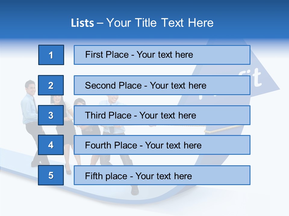 Positive Winner Growth PowerPoint Template