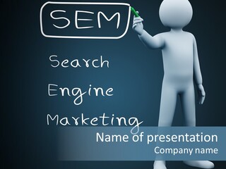 Puppet Text Man PowerPoint Template