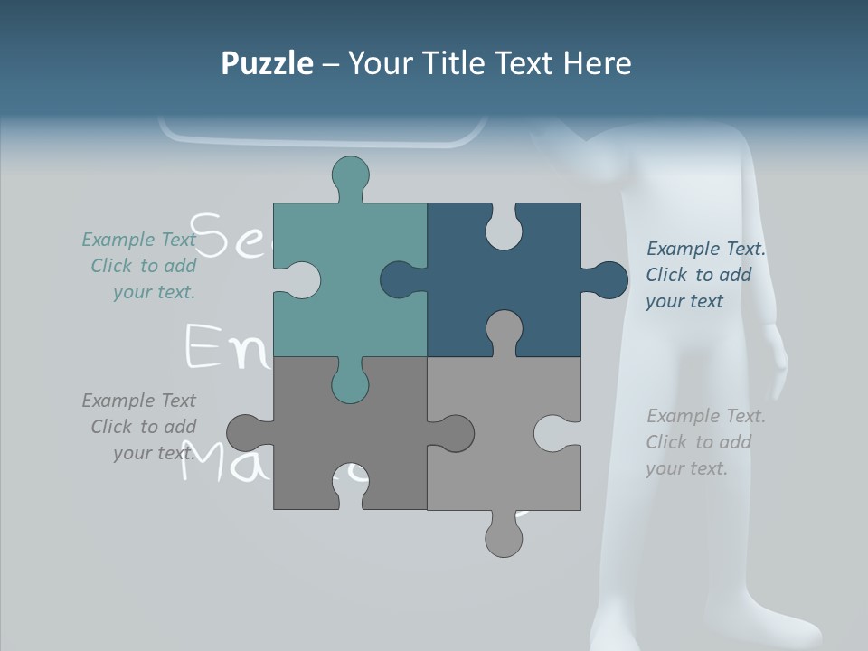 Puppet Text Man PowerPoint Template