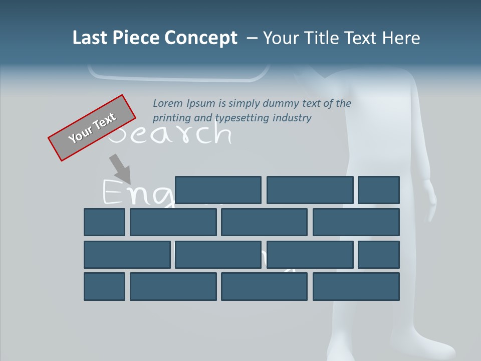 Puppet Text Man PowerPoint Template